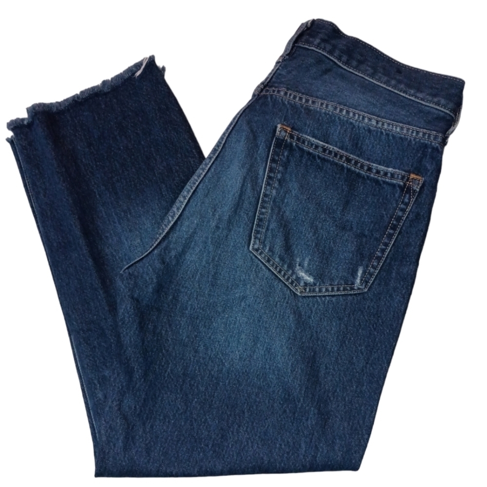 GAP Cropped Girlfriend Button Fly Jeans Size 28